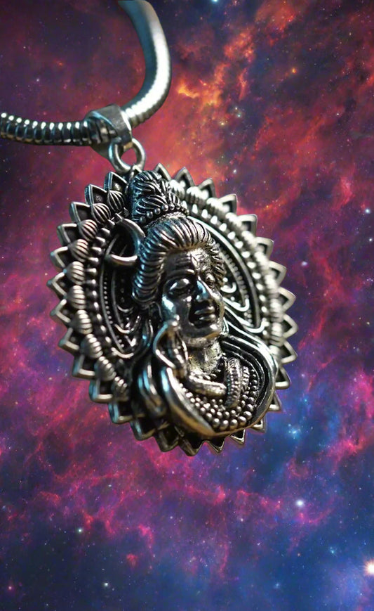 Lord Shiva Pendant with Snake Chain